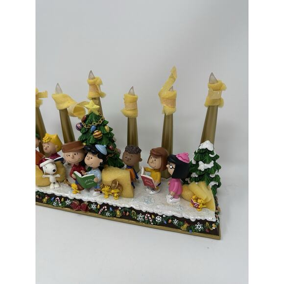 Danbury Mint Charlie Brown Peanuts Christmas Candelabra NEVER USED - Picture 3 of 8